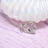 Émeraude - Hõbe Looma Süda Kaelakee